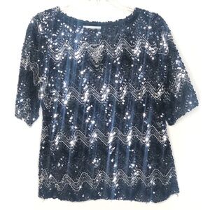 Vintage Teddi California sequin top in Womans Size M NWT